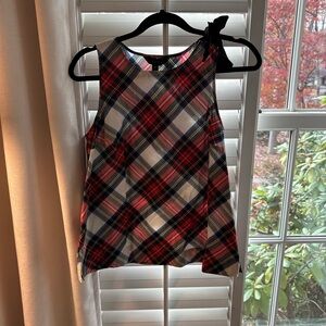 JCrew plaid sleeveless top